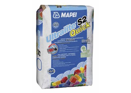 Клей для плитки Mapei Ultralite S2 QUICK, белый