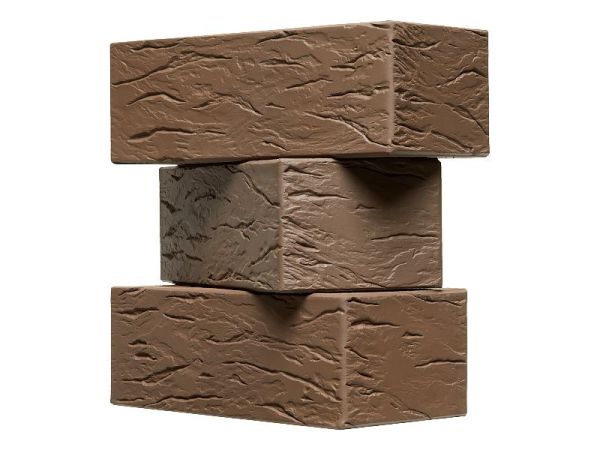 Кирпич керамический лицевой ОСМиБТ коричневый рустик 1,4 НФ в Тюмени