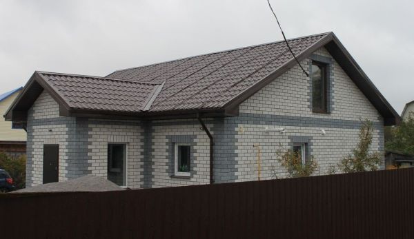 Кирпич силикатный Поревит лицевой утолщенный пустотелый серый в Тюмени