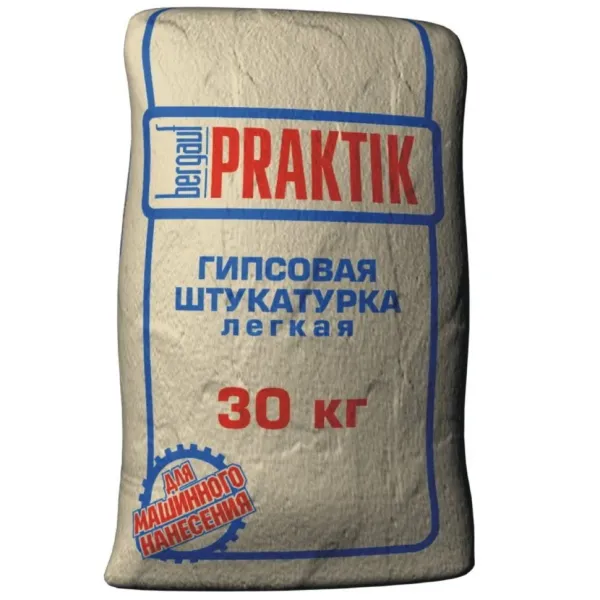 Распродажа Штукатурка гипсовая  Бергауф Praktik легкая 30кг