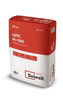 Цементно-песчаная смесь М-100 Smesit, 25 кг ЗИМНЯЯ