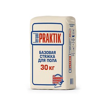 Стяжка для пола Bergauf Praktik М200 грубый ровнитель 30кг – купить по низкой цене в Тюмени в интернет-магазине Стройснаб Стяжка для пола Bergauf Praktik М200 грубый ровнитель 30кг