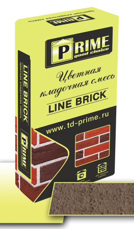 Prime Цветная кладочная смесь Line Brick "Wasser" Светло-коричневая, 25 кг