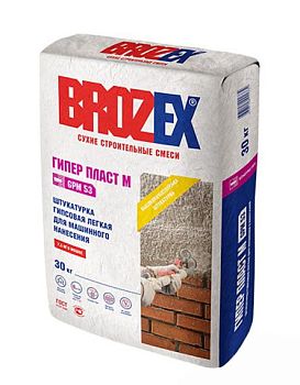 Штукатурка гипсовая Brozex ГИПЕР ПЛАСТ М GPM 53 – купить по низкой цене в Тюмени в интернет-магазине Стройснаб Штукатурка гипсовая Brozex ГИПЕР ПЛАСТ М GPM 53