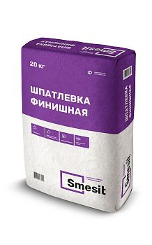 Шпатлевка ФИНИШНАЯ Smesit, 20 кг – купить по низкой цене в Тюмени в интернет-магазине Стройснаб Шпатлевка ФИНИШНАЯ Smesit, 20 кг