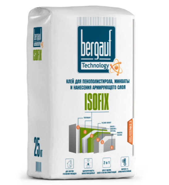Клей для теплоизоляции Bergauf Isofix для теплоизоляции зима 25кг – купить по низкой цене в Тюмени в интернет-магазине Стройснаб Клей для теплоизоляции Bergauf Isofix для теплоизоляции зима 25кг