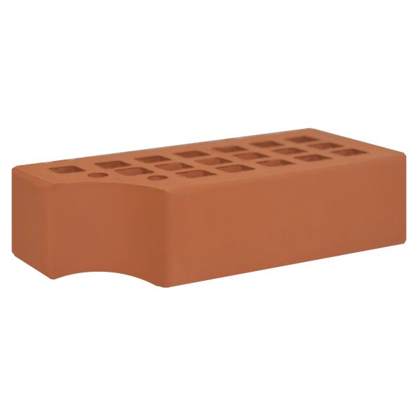 Кирпич керамический лицевой ЖКЗ красный гладкий КФ-1 фигурный 1,4 НФ в Тюмени