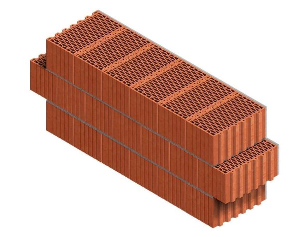 Керамический поризованный блок porotherm 44 12,3 НФ в Тюмени