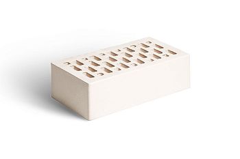 Кирпич клинкерный Магма одинарный Белый топаз гладкий в Тюмени