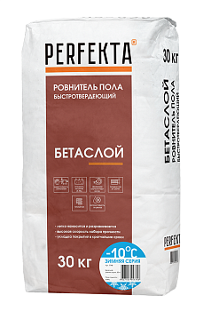 PERFEKTA Ровнитель толстослойный быстротвердеющий Бетаслой Зимняя серия, 25 кг – купить по низкой цене в Тюмени в интернет-магазине Стройснаб PERFEKTA Ровнитель толстослойный быстротвердеющий Бетаслой Зимняя серия, 25 кг