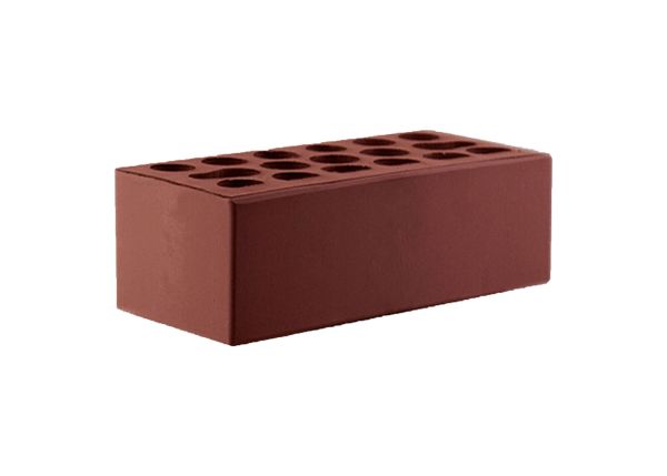 Кирпич керамический Керма утолщенный Бордо тёмный гладкий в Тюмени