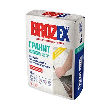 Клей для плитки KS 112 ГРАНИТ  BROZEX класс C2 T 25кг