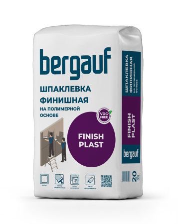 Шпаклевка финишная Bergauf Finish Plast, 20 кг