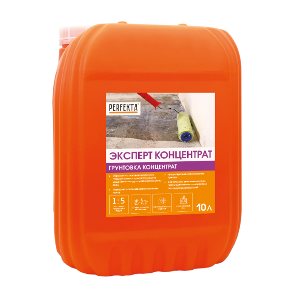 PERFEKTA Грунтовка Эксперт Концентрат, 10 л – купить по низкой цене в Тюмени в интернет-магазине Стройснаб PERFEKTA Грунтовка Эксперт Концентрат, 10 л