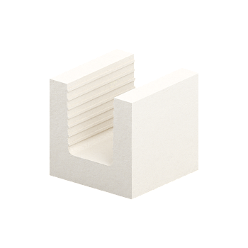 Блок силикатный Поревит U-образный для перемычек в Тюмени