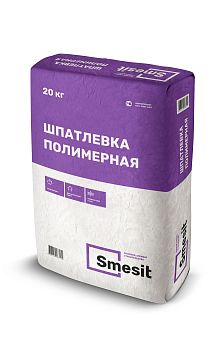 Шпатлевка ПОЛИМЕРНАЯ Smesit, 20 кг – купить по низкой цене в Тюмени в интернет-магазине Стройснаб Шпатлевка ПОЛИМЕРНАЯ Smesit, 20 кг