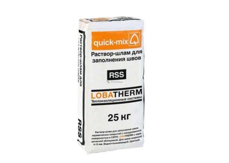 Квик микс (Quick-mix) RSS Цветной шовный раствор для СФТК с наружным слоем из керамической плитки, серый