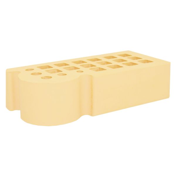 Кирпич керамический лицевой ЖКЗ соломенный гладкий КФ-3 фигурный 1 НФ – купить по низкой цене в Тюмени в интернет-магазине Стройснаб Кирпич керамический лицевой ЖКЗ соломенный гладкий КФ-3 фигурный 1 НФ в Тюмени