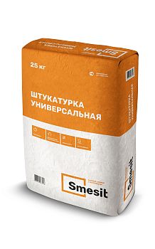 Штукатурка УНИВЕРСАЛЬНАЯ Smesit, 25 кг – купить по низкой цене в Тюмени в интернет-магазине Стройснаб Штукатурка УНИВЕРСАЛЬНАЯ Smesit, 25 кг