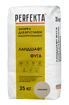 PERFEKTA Затирка для брусчатки водонепроницаемая Линкер Ландшафт Фуга кремовый, 25 кг в Тюмени