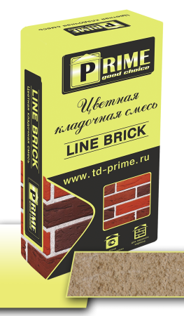 Prime Цветная кладочная смесь Line Brick "Wasser" Бежевая, 25 кг