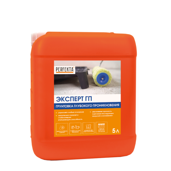 PERFEKTA Грунтовка Эксперт Глубокого проникновения, 5 л – купить по низкой цене в Тюмени в интернет-магазине Стройснаб PERFEKTA Грунтовка Эксперт Глубокого проникновения, 5 л