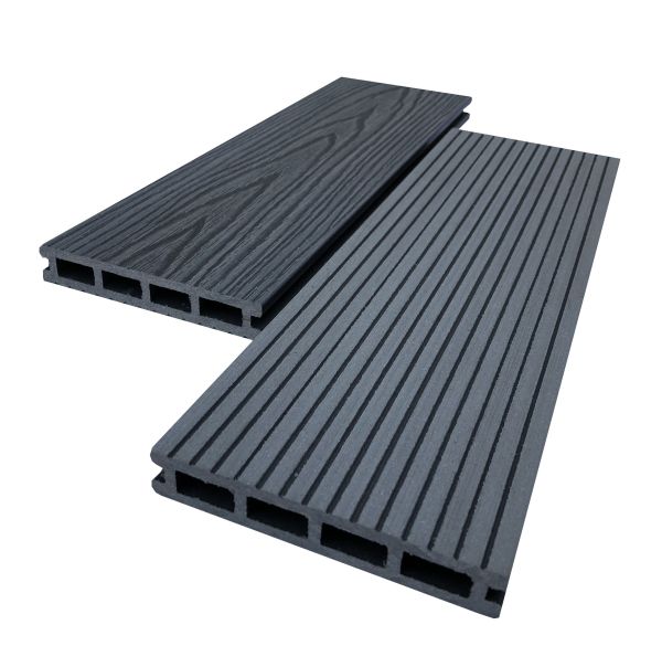 Террасная доска AIWOOD 140*22 брашированная двусторонняя (текстура 3D+3D), Серый – купить по низкой цене в Тюмени в интернет-магазине Стройснаб Террасная доска AIWOOD 140*22 брашированная двусторонняя (текстура 3D+3D), Серый