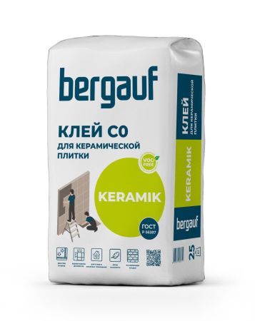 Клей для керамической плитки Bergauf Keramik, 25кг