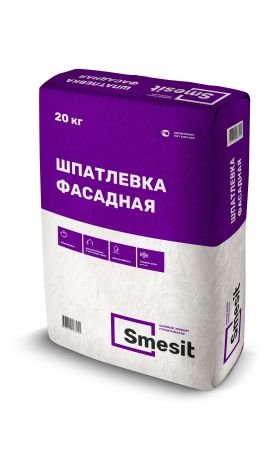 Шпатлевка ФАСАДНАЯ Smesit, 20 кг