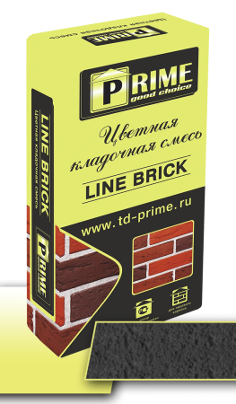Prime Цветная кладочная смесь Line Brick "Wasser" Графитовая, 25 кг