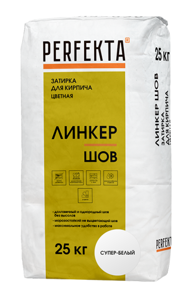 PERFEKTA Смесь для расшивки цветная Линкер Шов супер-белый, 25 кг – купить по низкой цене в Тюмени в интернет-магазине Стройснаб PERFEKTA Смесь для расшивки цветная Линкер Шов супер-белый, 25 кг